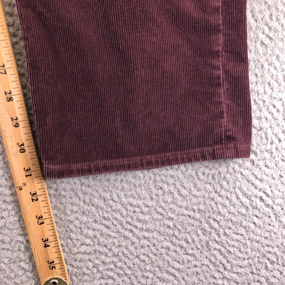 Polo Ralph Lauren Pants Mens 33x32 Burgundy Corduroy 5 Pocket Straight Leg
